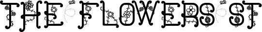 The Flowers St Font