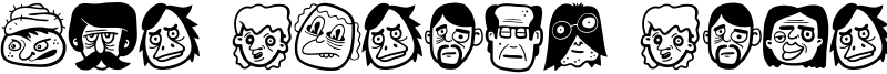 The Freaky Face Font