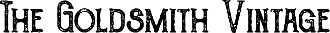 The Goldsmith Vintage Font