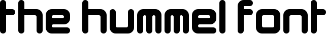 The Hummel Font Font