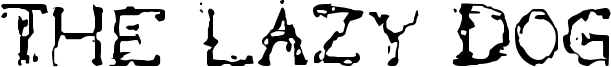 The Lazy Dog Font
