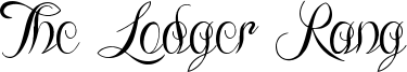 The Lodger Rang Font