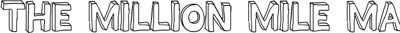 The Million Mile Man Font