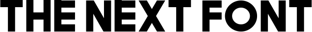The Next Font Font