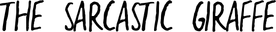 The Sarcastic Giraffe Font