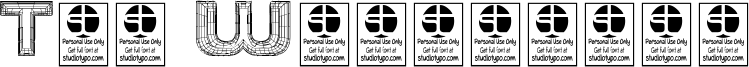 The Wireframe Font