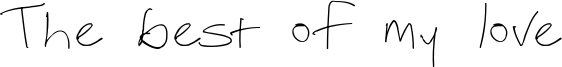 thebestofmyloveregular.ttf