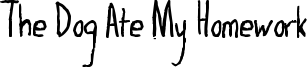 TheDogAteMyHomeworkBold.otf