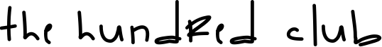 The Hundred Club Font