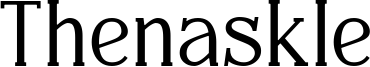 Thenaskle Font