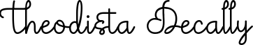 Theodista Decally Font