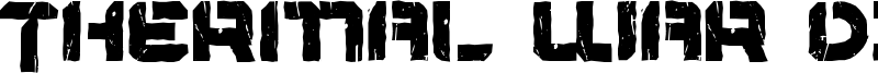 Thermal War Display Font