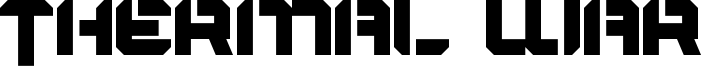 Thermal War Font