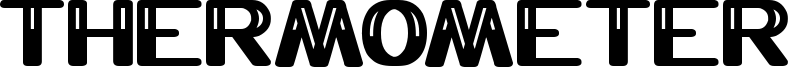 Thermometer Font