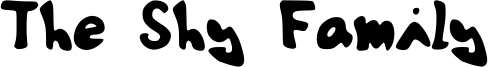 The Shy Family Font