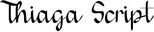 Thiaga Script Font