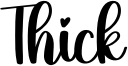 Thick Font