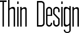 Thin Design Font