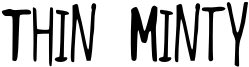 Thin Minty Font