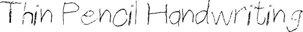 Thin Pencil Handwriting Font