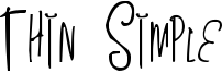 Thin Simple Font