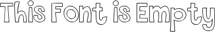 This Font is Empty Font