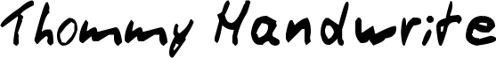 Thommy Handwrite Font