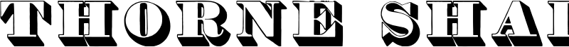 Thorne Shaded Font