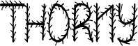 Thorny Font