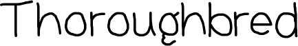 Thoroughbred Font