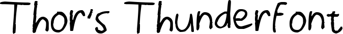 Thor's Thunderfont Font