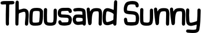 Thousand Sunny Font