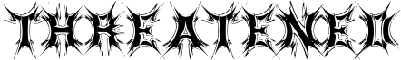 Threatened Font
