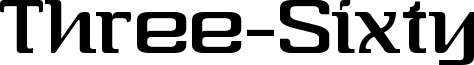 Three-Sixty Font