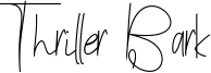 Thriller Bark Font