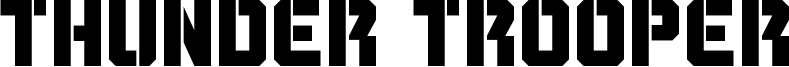 Thunder Trooper Font