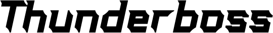 Thunderboss Font