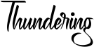 Thundering Font