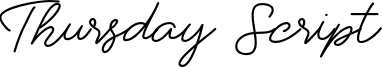 Thursday Script Font