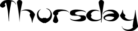 Thursday Font