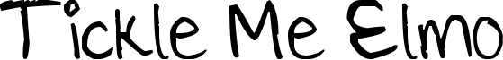 Tickle Me Elmo Font