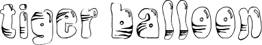 Tiger Balloon Font
