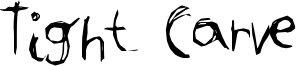 Tight Carve Font