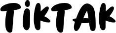 Tiktak Font
