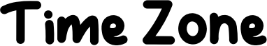Time Zone Font