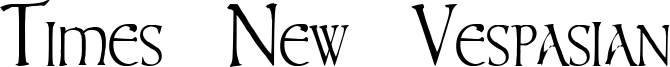 Times New Vespasian Font
