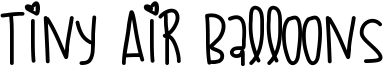 Tiny Air Balloons Font
