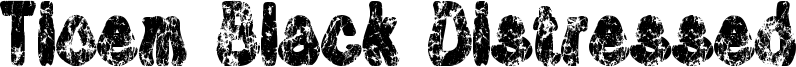 Tioem Black Distressed Font