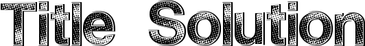 Title Solution Font