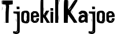 Tjoekil Kajoe Font